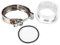Qiilu V-Band Flansch, Edelstahl V-Band Klemmen Turbo Kompressor V-Band Flanschklemme Passend für Holset HX35 HX35W HX40W