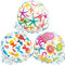 SUNSK Wasserball Aufblasbar Strandball Kinder Wasserball Strand Strandball Ozean Seestern Tintenfisch Wasserball Kinder Schwimmbäder Party Pool Beachball 3 Stück
