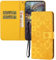 IMEIKONST Compatible with iPhone XS Max Flip Case, Premium Leather Retro Phone Case Notebook Wallet with Card Holder Magnetic Closure Shockproof Cover for iPhone XS Max 6.5. Yellow XCH