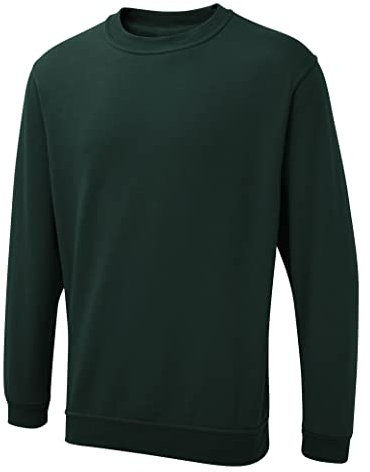 Uneek Clothing Women's 6XL Bottle Green Contemporary Fit Long Sleeve Crew Neck Sweatshirt