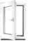 ‎BauPLAZA - Ventana PVC (reforzado) - ANCHO x ALTO 600 x 900 mm - BLANCA - Vidrio Transparente - doble acristalamiento 4/24/4 (doble cristal) - 60 x 90 cm Izquierda OSCILOBATIENTE 1 HOJA APERTURA
