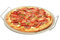 Virsus Pietra Refrattaria Per Pizza Rotonda 3670, colore Beige, Diametro 32,5 cm, Vassoio in Ceramica, supporto e manici in metallo, per cottura Pizza, Pane, Focacce in Forno, Resistente fino a 500°C