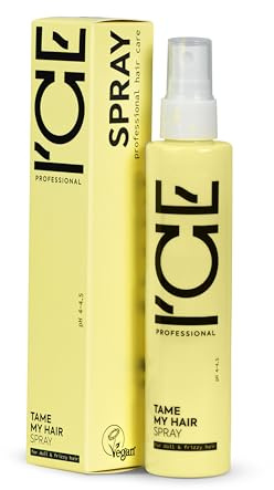 ICE Professional Tame My Hair Spray 100ml – Anti‑Frizz Haar‑Spray für Krauses & Widerspenstiges Haar, Glättung & Feuchtigkeit, Leichter Halt, Schutz vor Luftfeuchtigkeit, mit 6 Ölen angereichert
