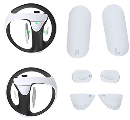 MOOKEENONE Cuscinetti in silicone di ricambio per PS VR2 Gaming Gamepad Grip Button Protection Accessori Pad Cover