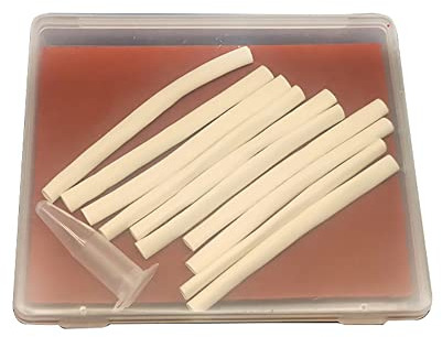 Suture Practice Kit, Mikroskopie chirurgische vaskuläre Anastomose Modell nicht leicht brechen Training Tool oder Krankenschwester für Arzt Medizinstudenten Praxis Pad, nicht leicht brechen (5mm)