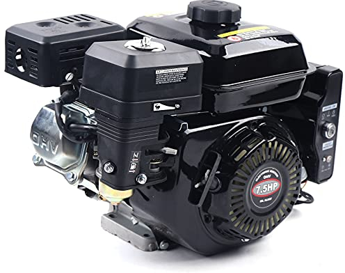 4-Stroke 212cc 7.5HP Motore A Benzina Motore E-Starter Motore Industriale In piedi Motore A Benzina Motore A Gas Motore Kart Motore Motore Motore Motore Barca Motore (Nero)