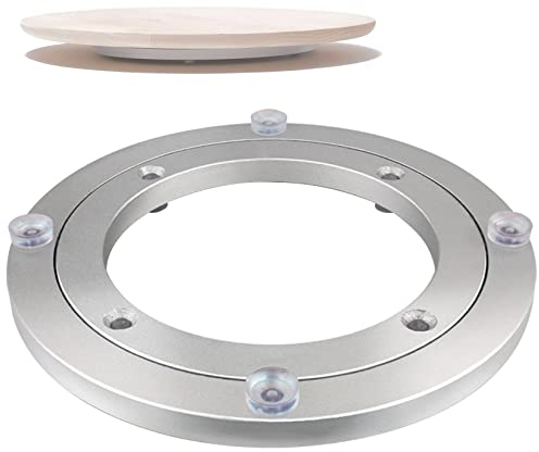 ESOYAWE Hochleistungs 360°Glatt Drehbare Runder Drehscheibe Drehkranz, Ø 12 cm - 100 cm Aluminiumlegierung Antirost Drehkranz, Tischlager Für Regale Anzeigen Möbel Fernsehtisch Küchenregal