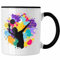 Trendation Tazza regalo per pallavolo Graphic Coach Mens Girls Accessorio per caffè Giocatore di pallavolo Giocatore femminile (Nero/Schwarz)