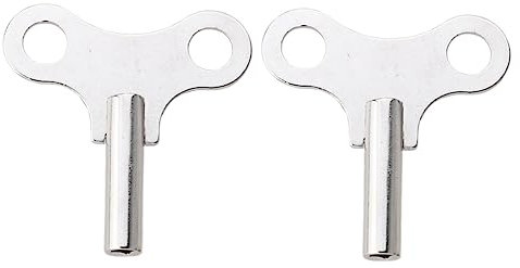 DOITOOL 2stücke Teiliges Stahl-uhrschlüssel- Stabiles Metall-uhrwerk-Werkzeug Für Wanduhren Gängiges Kaliber Verschleißfestes Aufzieh Reparaturzubehör Für Antike Kaminuhren Und Heimgebrauc