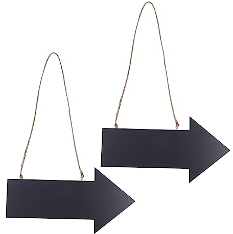 NUOBESTY 2 Stück Rustikales Holzschild Mit Pfeilen Zum Aufhängen Als Heimdekoration – Perfektes Einweihungsgeschenk