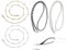 KAPSING 4 Stück Brillenkette, brillenkette damen, brillen kettenband damen, Bunte Brillenschnur Sonnenbrillen Kette(Schwarz,Weiß,Gold,Silber)