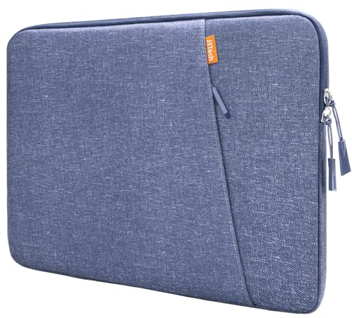 JETech Laptop Hülle für 14 Zoll MacBook Air/Pro, MacBook Pro M4 / M3 / M2 / M1 2021-2024, wasserdichte Laptoptasche mit Tasche, Kompatibel mit 14 Zoll Notebook (Violett)