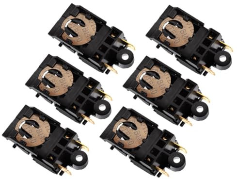 ABOOFAN 6 Stück-pack Wasserkocher Thermostat Schalter 16a mit Temperaturregelung und Dampffunktion Kunststoff und Kupfer Einfache Installation für Elektrische Wasserkocher