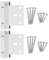 Candeon Door Reinforcement Lock, 2pcs Home Security Door Lock Child Safety Door Lock, Aluminium Alloy Door Security Lock Childproof Door Reinforcement Lock Door Buckle for Hotel Apartment Dormitory