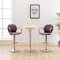 ShGaxin Barhocker mit Armlehne 2 STK Barstuhl, Bar Chair, Bar Stools, Tresenstuhl, Barstool, Thekenhocker, Küchenhocker, Tresenhocker, Lila Kunstleder