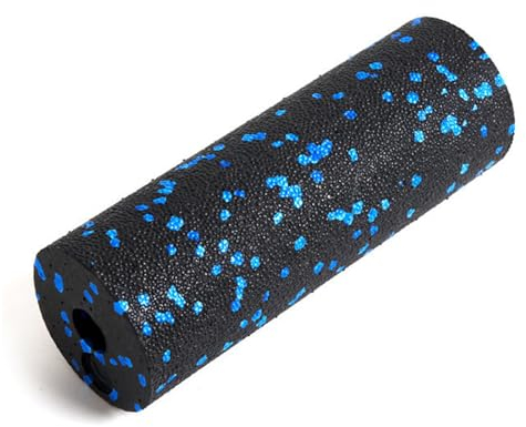 Massage Fascias, Rouleau de Massage, Rouleau de Fitness, Petit Rouleau en Mousse, Moyennement Dur, pour Massage des Trigger Points, Relaxation Musculaire et Soulage Douleur-Noir/15 * 5.3cm