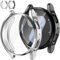 Jvchengxi Cover Protezione 40mm per Samsung Galaxy Watch 7, Flessibile TPU Pellicola Protettiva Custodia Completa Protezioni Antiurto Schermo Protezione Copertina (Nero+Argento)