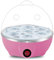 Netoches Cocedor de Huevos Rápido: Cocedor de Huevos Eléctrico con Capacidad para 7 Huevos, para Huevos Duros, Huevos Escalfados y Huevos Revueltos, Enchufe Europeo Rosa