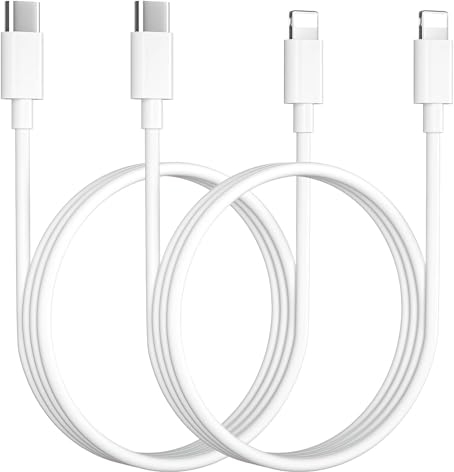 Cable USB C a Lighting 1M 2Pack[Certificado MFi], Cable Cargador iPhone Carga Rapida Cablo iPhone USB C cable Tipo C a Lighting iPhone Charger Cable para IPhone 14 Pro Max/13/12/11/X/XS/XR/8/7/6/SE