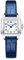 VXFAIZY Quadratische Zarte Damenuhr Mit Arabischen Ziffern Leicht Zu Lesen KostÜM-Uhr FÜR Damen (Blue Silver)