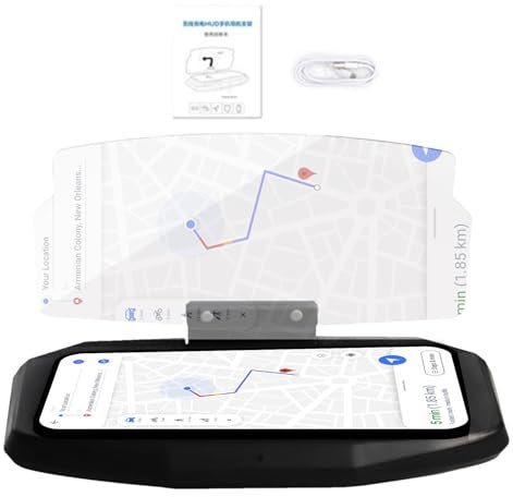 Windshield Screen Projector | Car Projector -up Display for Smartphone, Reusable Mobile Phone Holder for Car with Image Reflection
