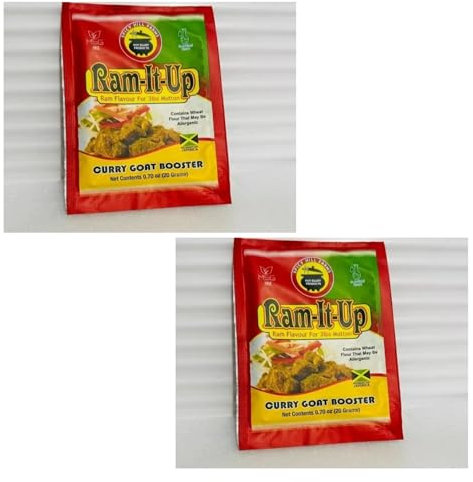 Spicy Hill Farms Ram it Up Curry Goat Seasoning Booster, 2 Pack