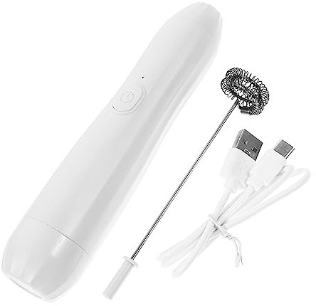 ULTECHNOVO Espumador De Leche Eléctrico Mini Batidora De Mano Para Hacer Espuma Café Batidora Eléctrica Utensilio De Cocina