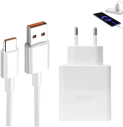 Ladegerät für Honor 66W, 66W Supercharge USB Ladegerät 6A USB C Ladekabel Adapter Schnellladegerät für Honor 70 Lite 200 Lite Pad9 X8a Huawei Matepad Tablet
