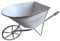 Iron Small Wheelbarrow Planter Vintage Wheelbarrow Iron Small Planter Decors for Patios and Yard Display Vintage Ornament Metal Garden Art Home and Garden (White)