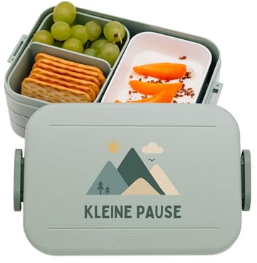 Bärenfreunde MEPAL Müslibecher to go Edelstahl mit Namen, Joghurtbecher | Isolierter Thermo Behälter zum Beschriften für Kinder oder Erwachsene, personalisierter Müsli Becher inklusive Löffel