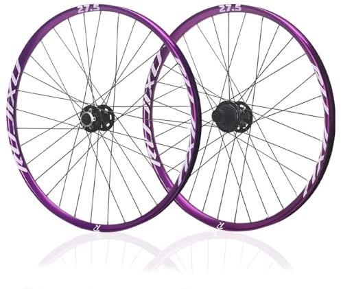 Steckachse- Laufradsatz 15*110 Mm 12*148 Mm 26 27,5 29 Zoll Mountainbike-Vorder-/Hinterrad Scheibenbremse Fahrrad-Laufrad Set Doppelwandig Felge 32H 7-12 Gänge AM DH(Black,26110*15 148*12mm)