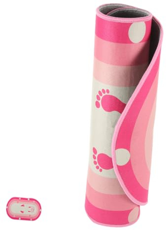 IMUSINICE Portable Yoga Jumping Mat with Silicone Non-slip Base and Soundproofing for Daily Exercise and Home Workout, Comfortable Foot Protection Polyester Fibre Fitness Sports Pad