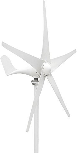200W 12V Wind Turbine Generator with 5 blades - Off Grid power for Boat, Caravan, Motorhome, CCTV, Security, Telecoms, Lighting, Shed, Hut, Log Cabin, Farm, Stables etc