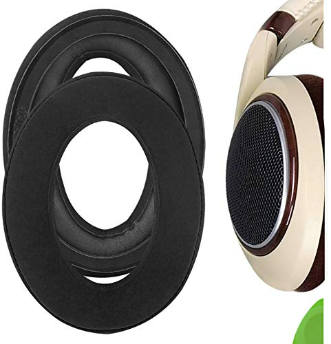 Geekria Comfort Laminated Fabric Replacement Ear Pads for Sennheiser HD515, HD555, HD518, HD558, HD559, HD569, HD579, HD589 Headphones Ear Cushions, Headset Earpads (Black)
