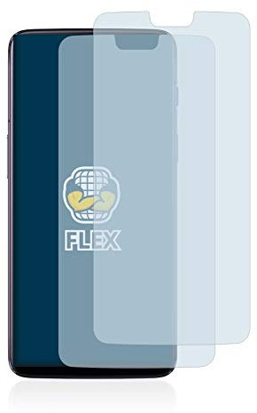 BROTECT 2 Stück Full-Cover Schutzfolie für OnePlus 6 Full-Screen Displayschutz-Folie [3D Curved, Anti-Fingerprint, Kristall-Klar]