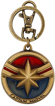 Captain Marvel Pewter Key Ring