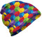 ABAKUHAUS Würfel Unisex Beanie, Regenbogen-Inspired Childish, Wandern im Freien, Mehrfarbig