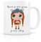 Label Tour-Mug en céramique Quand Je Serai Grande Je Serai Vicking -Hauteur : 9,5cm et Diamètre : 8cm