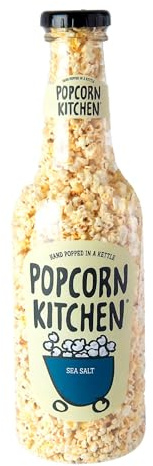 Popcorn Kitchen - Popcorn Inside a Giant Moneybox Bottle, 51cm tall, Vegan, Gluten Free (350g, Sea Salt)