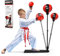 COSTWAY Punchingball 85-130cm höhenverstellbar, Kinder Boxset freistehend, Standboxball geeignet für Jungen und Mädchen ab 8 Jahren, Boxsack Set inkl. Boxhandschuhe und Handpumpe