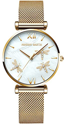 RORIOS Mode Montres Femmes Imperméable Quartz Analogique Montres Bracelet en Acier Inoxydable Affaires Montre pour Femme Fille