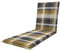 Doppler / Rollliege Living/Gartenliege Auflage/Rollliege/ca. 195 x 60 x 6 cm/Gelb Kariert