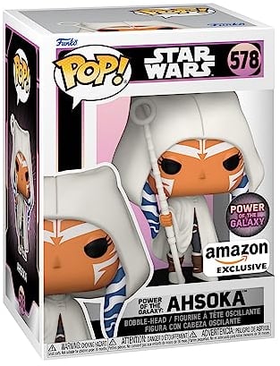 Funko Pop! Star Wars: Ahsoka Tano - (Power of The Galaxy)- Exclusivité Amazon - Figurine en Vinyle à Collectionner - Idée de Cadeau - Produits Officiels - Jouets pour Les Enfants et Adultes