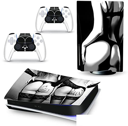FXCON Decal Skin per PS 5 Disk Edition Console 2 Controller Vinile Cover Skin Wraps per PS5 Disc Version 32344 Senza Bolle