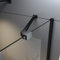 Boromal Haltestange für Duschwand Schwarz Stabilisator Haltestange mit Winkel Flexibel 180°Drehbar für Glasstärke 6-8mm Stabilisierungsstange für Walk in Dusche (2 Stück, 50cm)