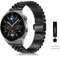 KeeFos 22MM Correa Compatible con Huawei Watch Ultimate/Huawei Watch Buds, Acero Inoxidable Banda de Repuesto Correa de Metal para Samsung Galaxy Watch 3 45mm/Galaxy Watch 46mm - Negro