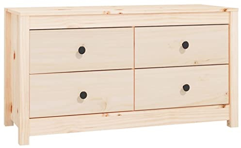 vidaXL Side Cabinet 100x40x54 cm Solid Wood Pine