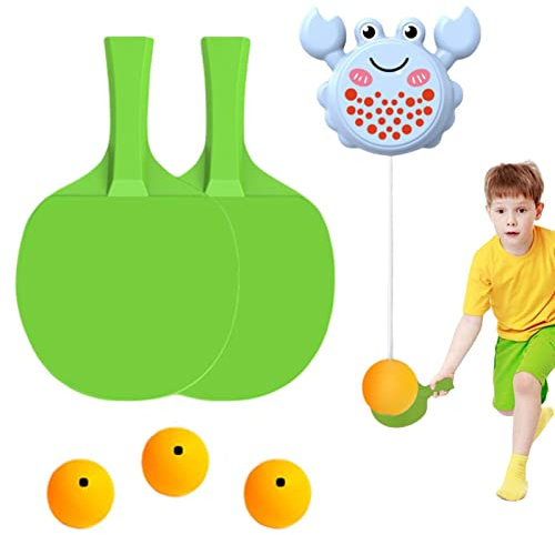Indoor Hanging Table Tennis | Indoor Table Tennis Trainer | Indoor Crab Table | Easy Installation Cute Interaction Toy Exerciser for Door Frame Portable No Need Table