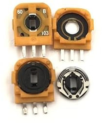 YANHAO [Parti di Videogiochi] 20pcs for Controller PS4 potenziometro Joystick Giallo Pulsanti Joystick 3D Lato Joystick for Joystick di Ricambio Playstation 4 [Sostituire]