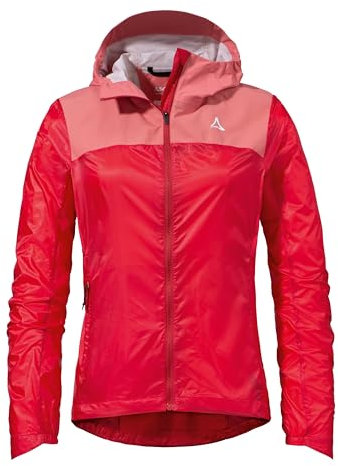 Schöffel Damen Hybrid Jkt Flow Trail L Regen Jacke, Lollipop, 48 EU